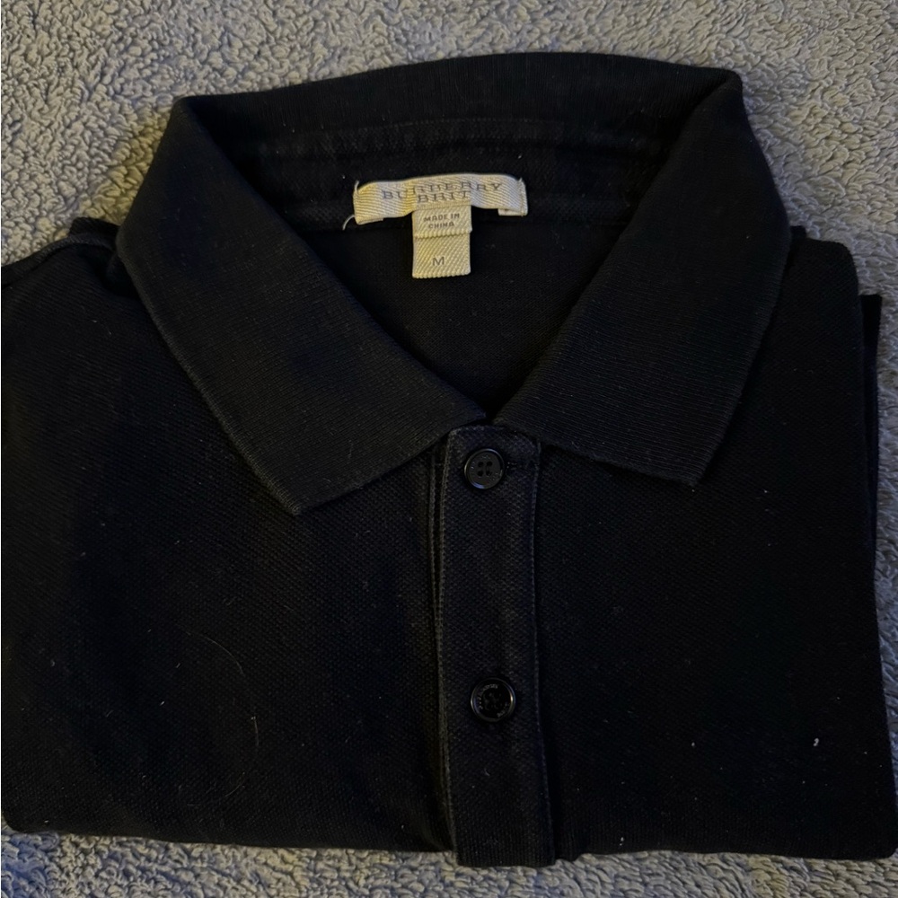 Burberry Black Polo Shirt Classic Style